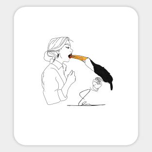 Toco Toucan and kumquat Sticker